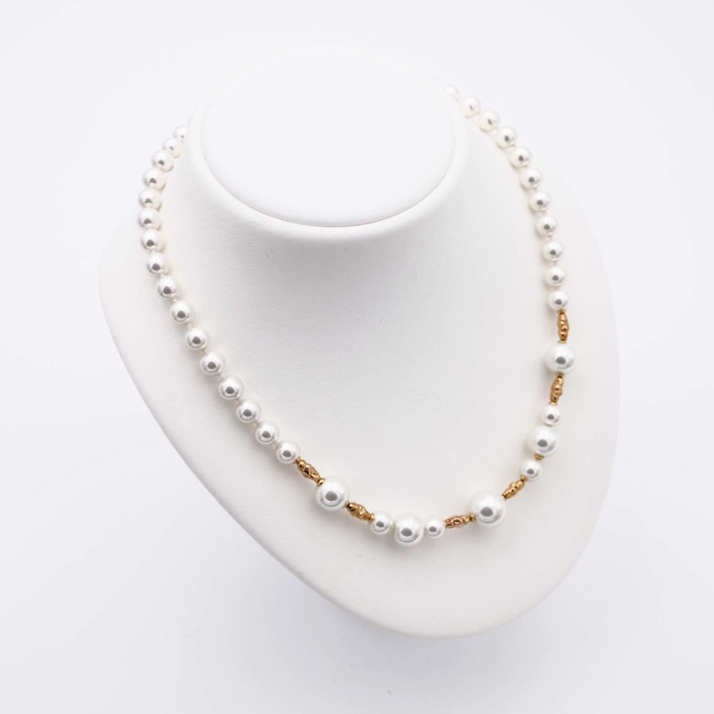 Collier en Perles de Majorque - 7 à 12 mm - Long. 45 cm - Image 3
