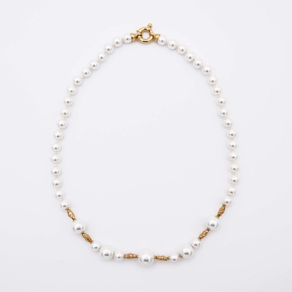 Collier en Perles de Majorque - 7 à 12 mm - Long. 45 cm - Image 2