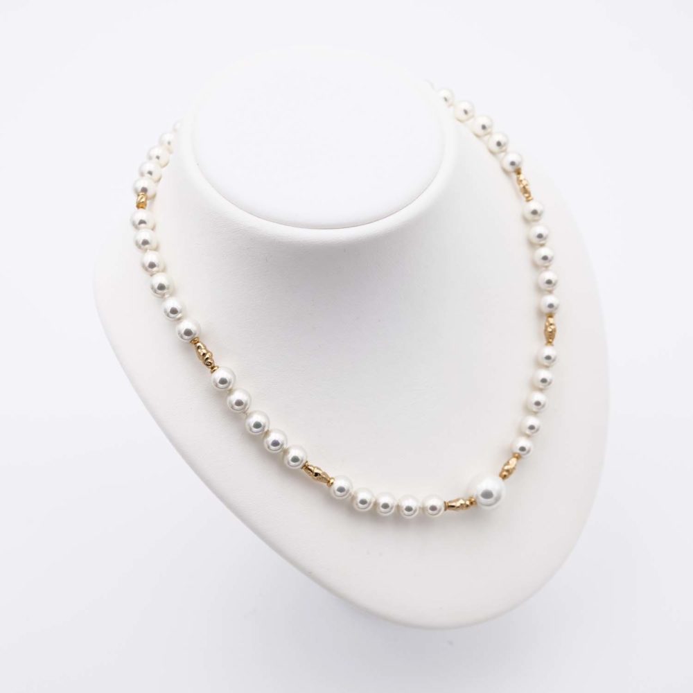 Collier en Perles de Majorque - 7 à 12 mm - Long. 45 cm - Image 4