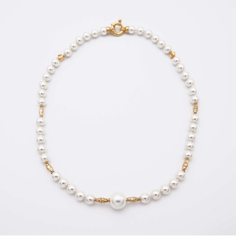 Collier en Perles de Majorque - 7 à 12 mm - Long. 45 cm - Image 5