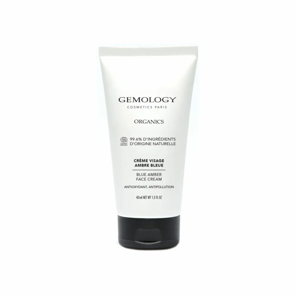 Crème visage certifiée bio ambre bleue organics - hydratante, antioxydante