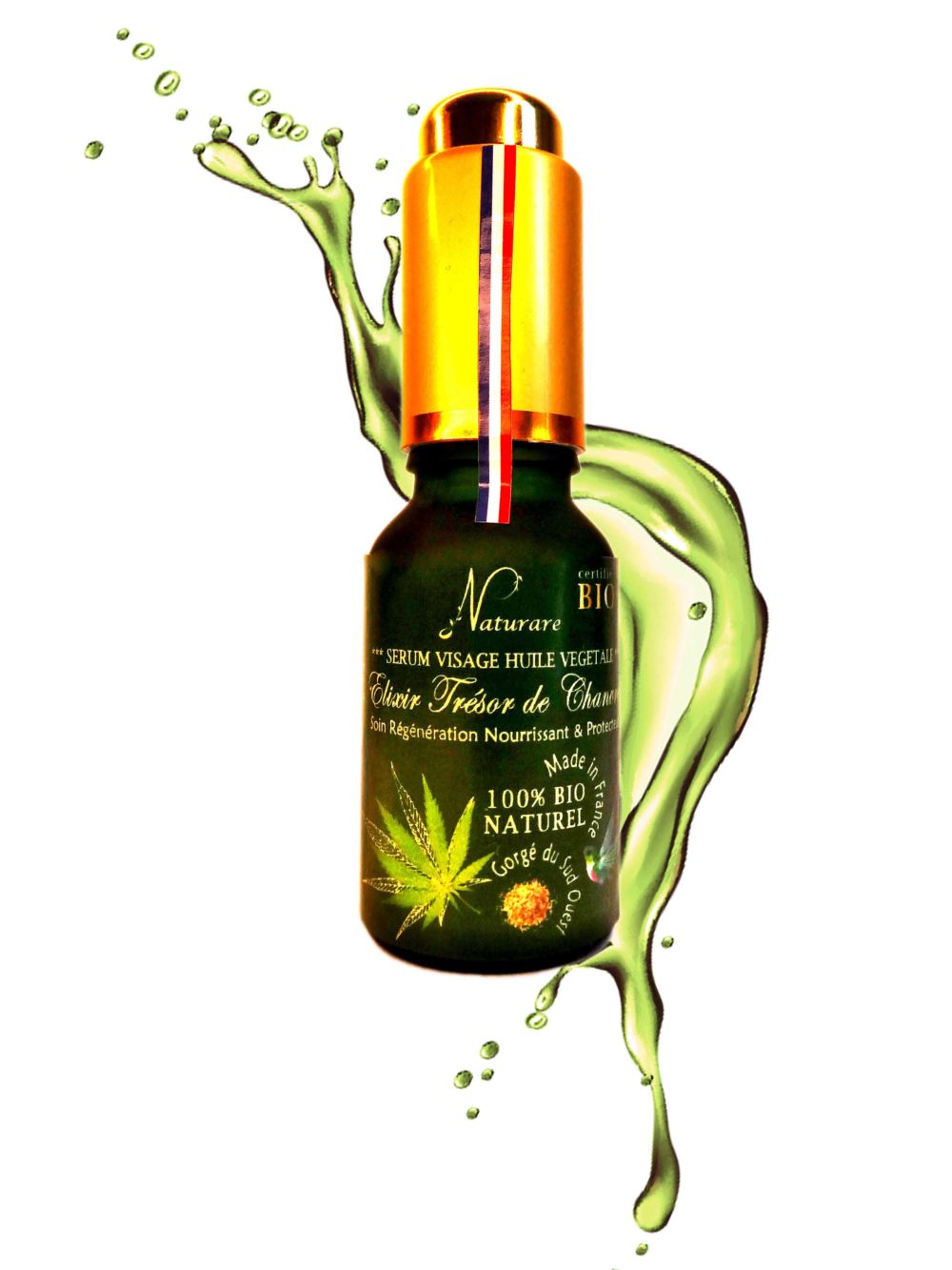 Élixir Trésor de Chanvre Bio - Huile Végétale15mL