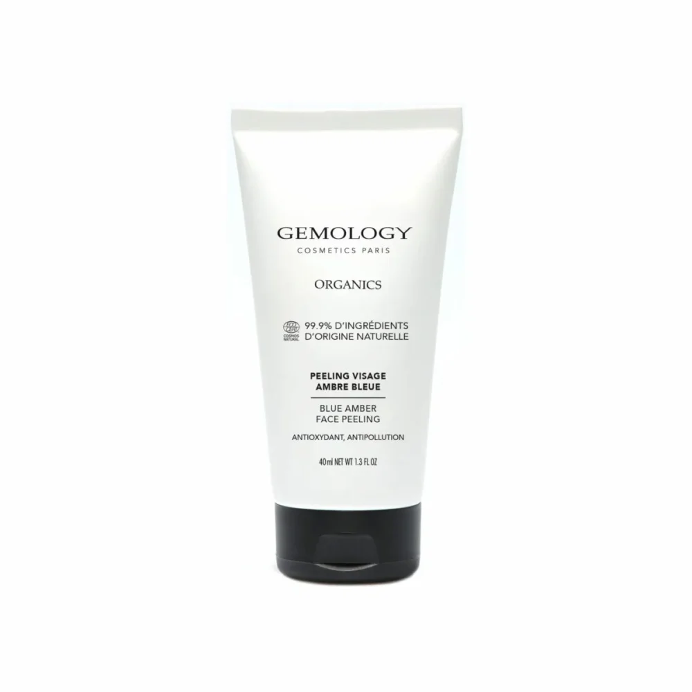 Peeling visage certifié bio ambre bleue organics - exfoliant, purifiant