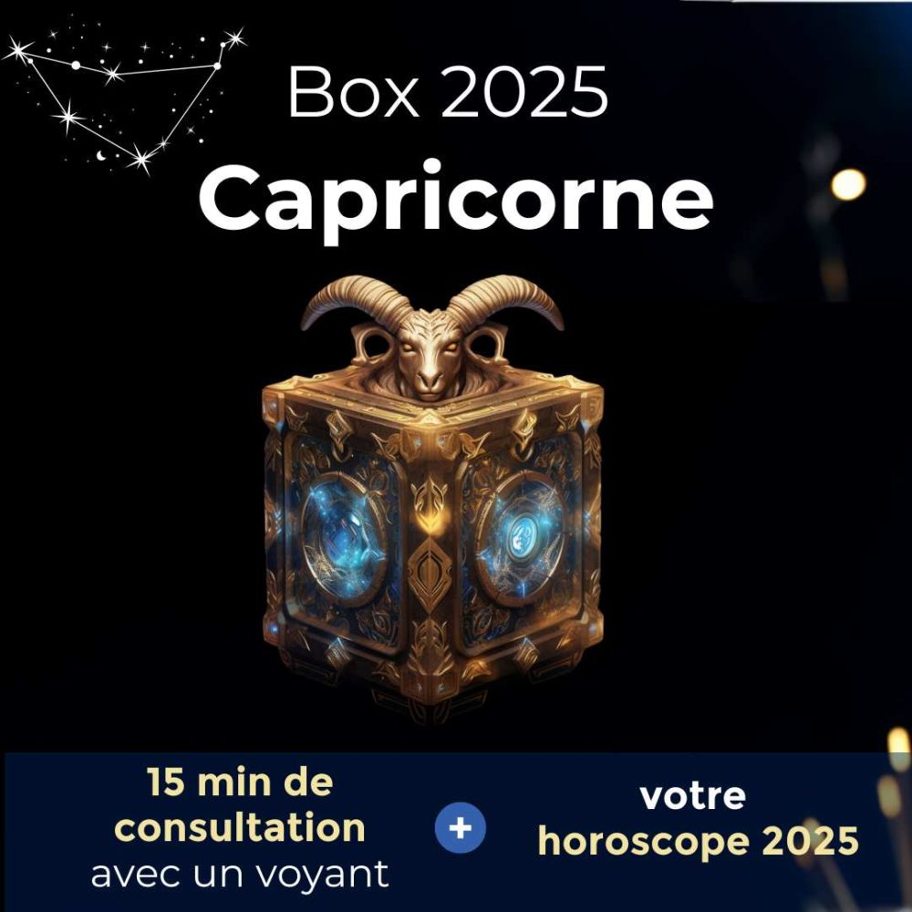 Box 2025 Capricorne ♑ Votre horoscope + 15 min. avec un guide spirituel