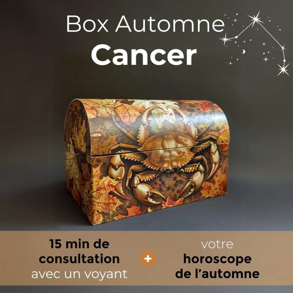 Box de l'automne du Cancer ♋ Votre horoscope + 15 min. avec un guide spirituel
