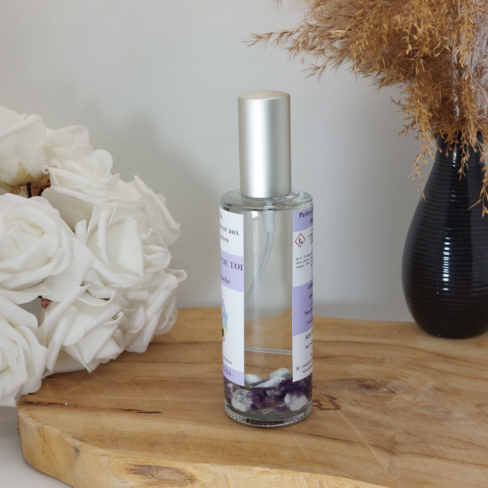 Parfum d'intérieur aux pierres prends soin de toi senteur orchidée blanche - Image 3