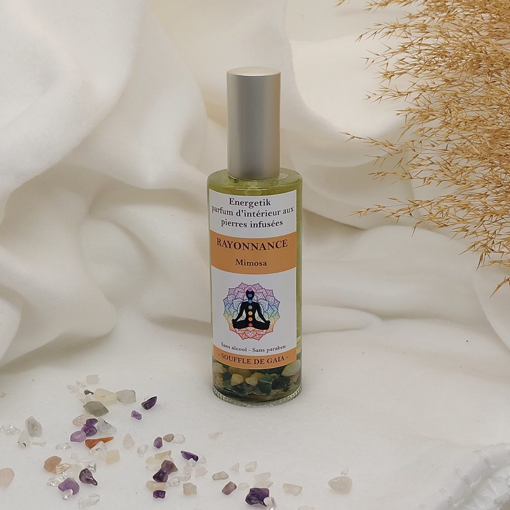 Parfum d'intérieur aux pierres Rayonnance senteur Mimosa - Image 3
