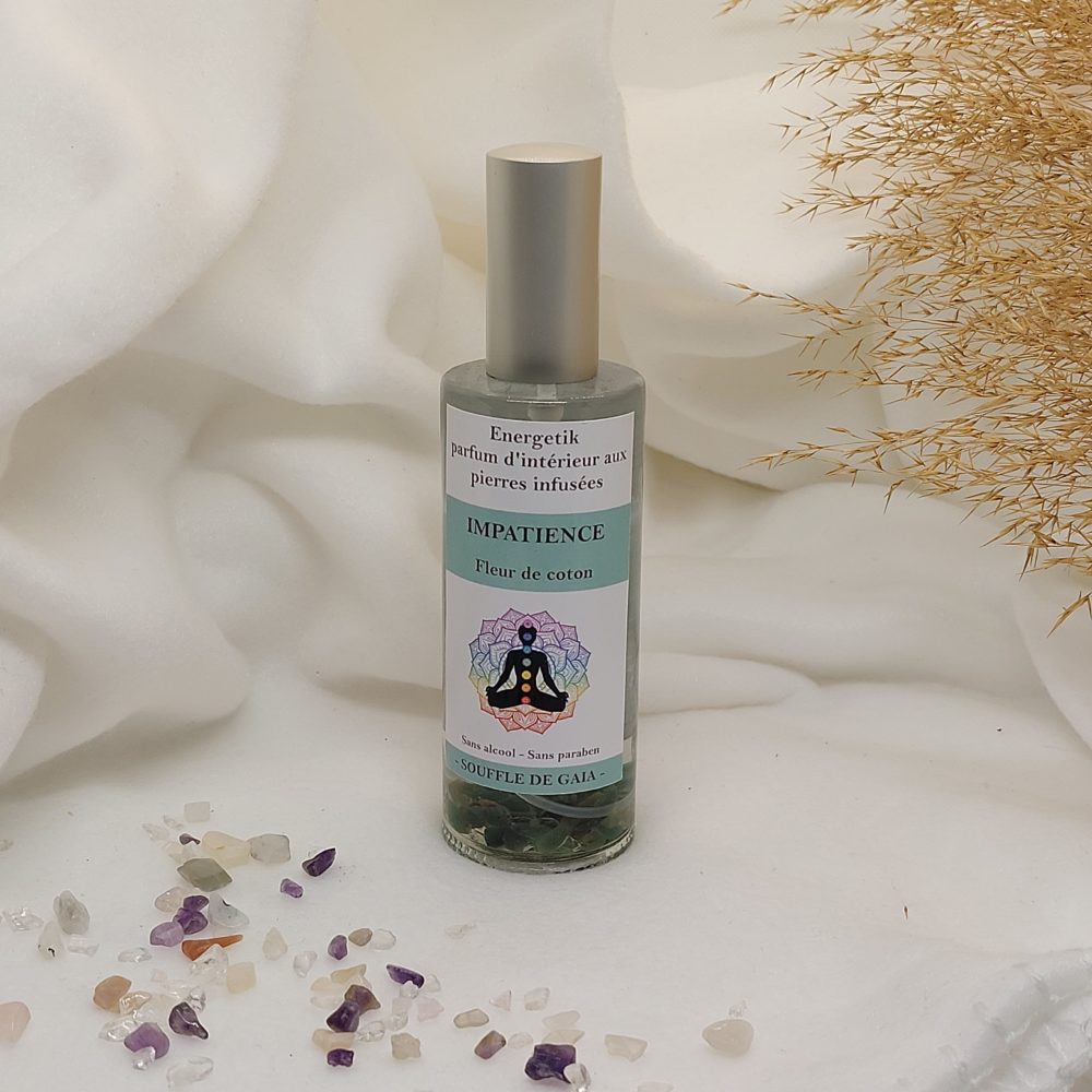 Parfum d'intérieur aux pierres Impatience senteur Fleur de coton - Image 4