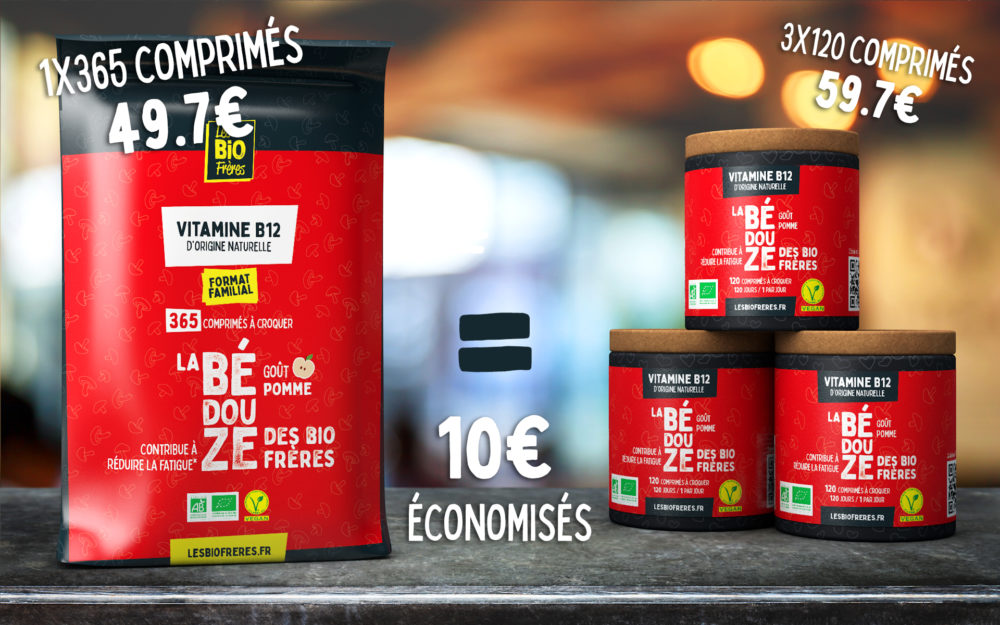 Pack 365 Vitamine B12 Goût Pomme - Image 4