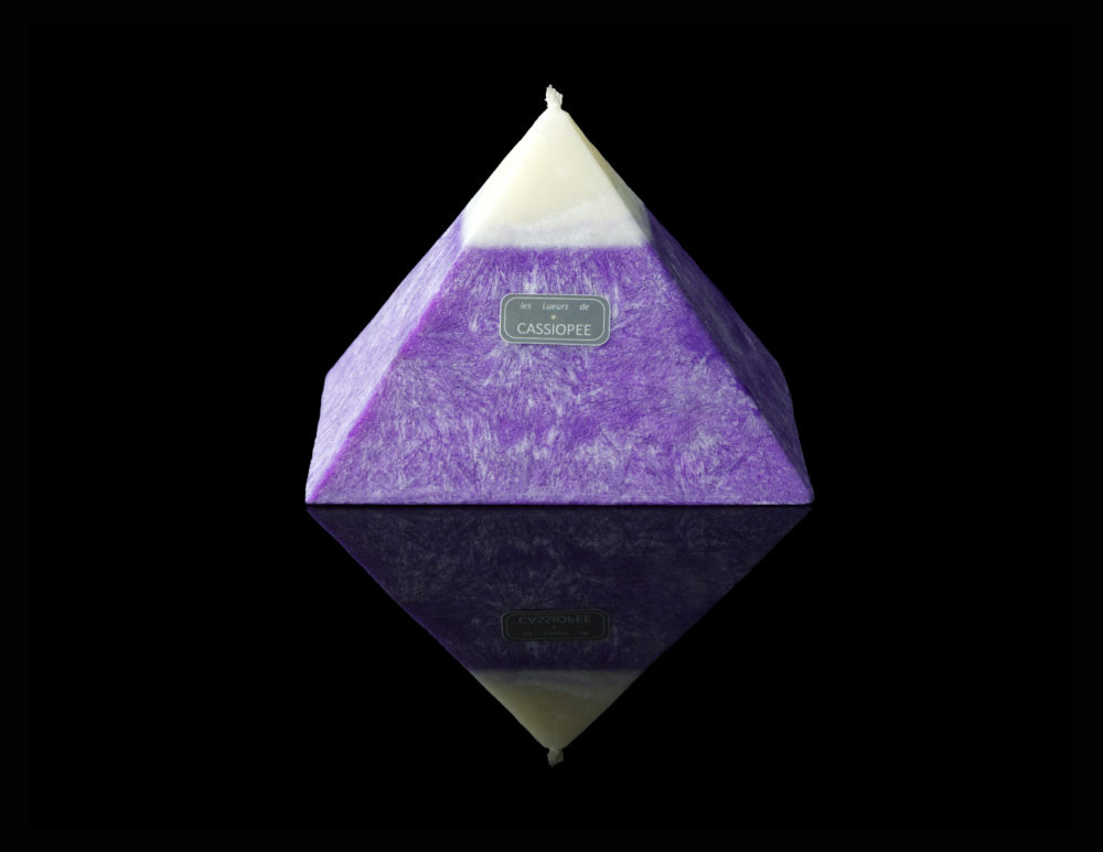 Bougies colorées Pyramidales Violette - Image 2