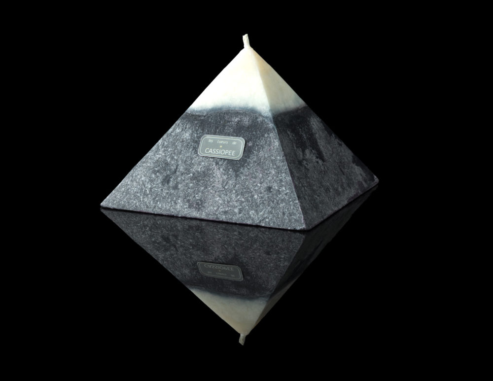 Bougies colorées Pyramidales Noire