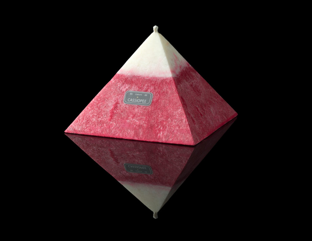 Bougies colorées Pyramidales Rouge