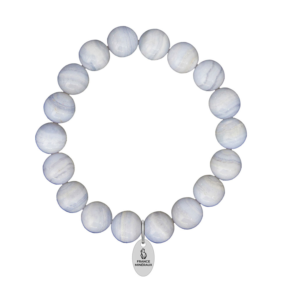 Bracelet Calcédoine - Perles de 10mm – Image 2