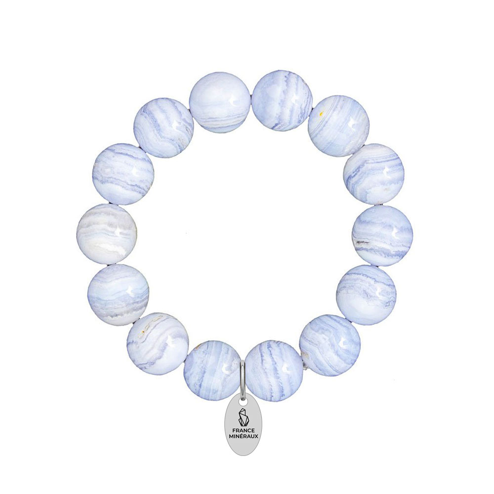 Bracelet Calcédoine - Perles de 14mm – Image 2