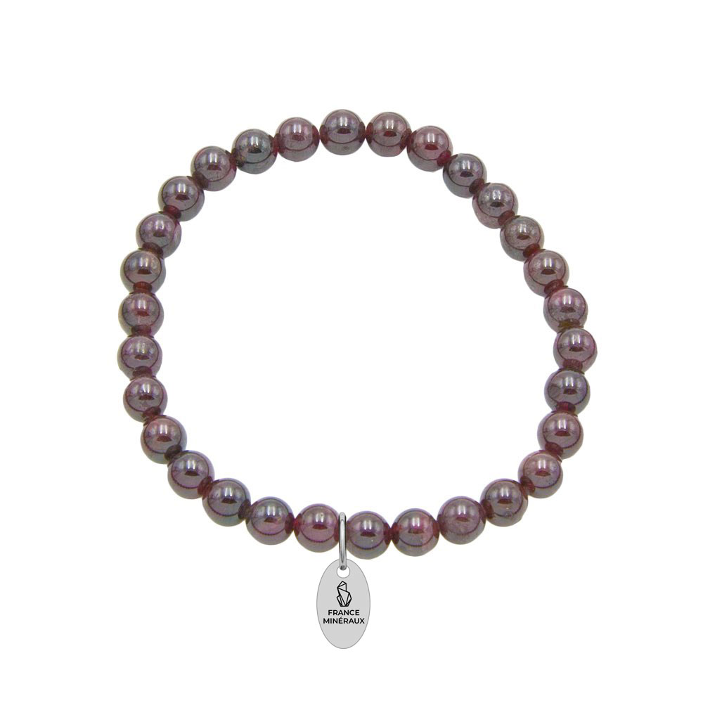 Bracelet Grenat Rouge - Perles de 6mm