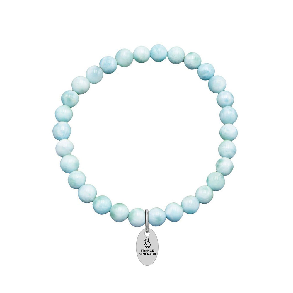 Bracelet Larimar - Perles de 6mm