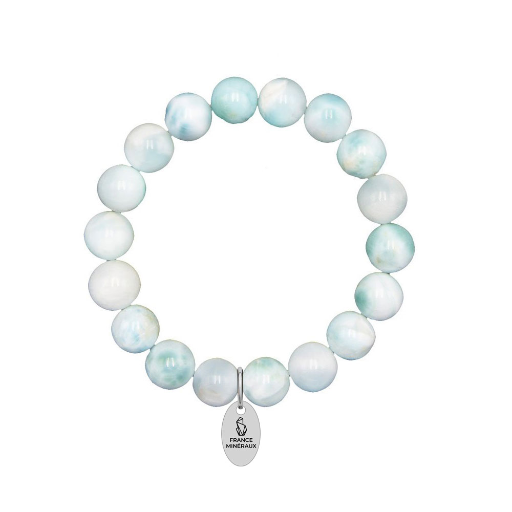 Bracelet Larimar - Perles de 10mm – Image 2