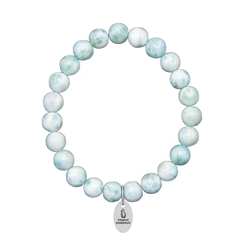Bracelet Larimar - Perles de 8mm – Image 2