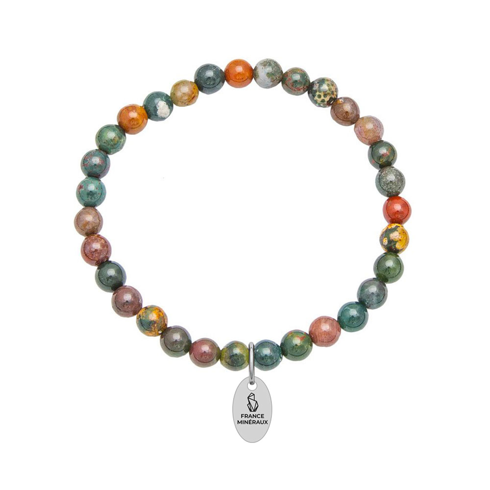 Bracelet Pierre de Sang - Perles de 6mm
