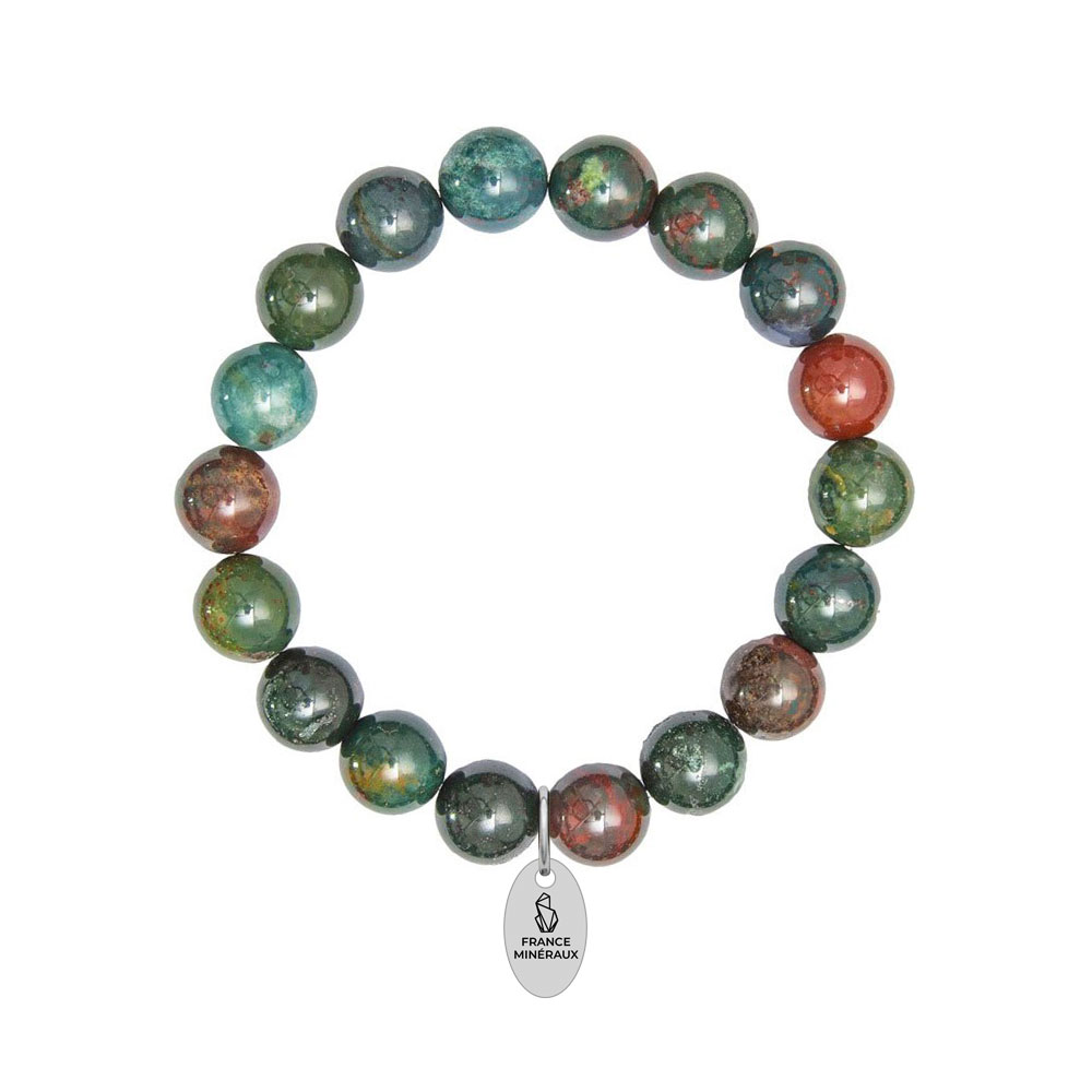 Bracelet Pierre de Sang - Perles de 10mm – Image 2