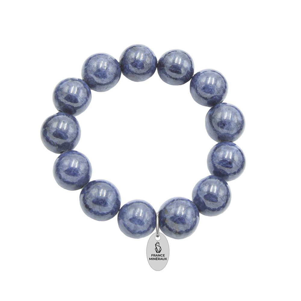 Bracelet Saphir - Perles de 14mm