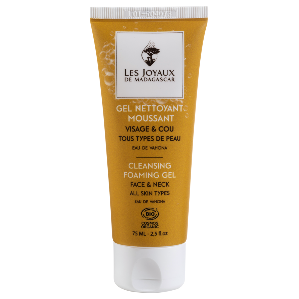 Gel Nettoyant Moussant Certifié Bio - Visage et Cou 75 ml