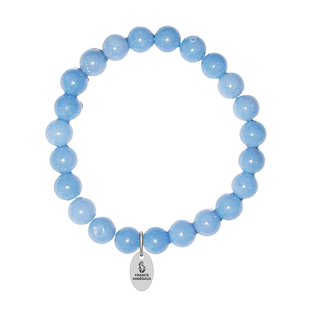 Bracelet Angélite - Perles de 8mm – Image 2
