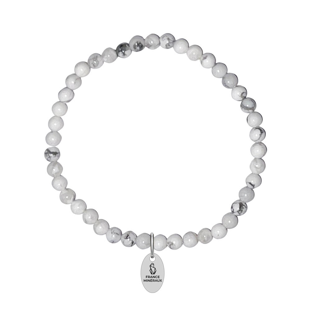 Bracelet Howlite - Perles de 3-4mm