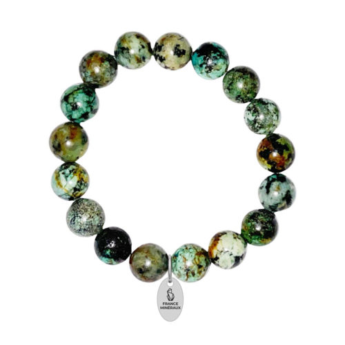 bracelet turquoise d'Afrique 10mm