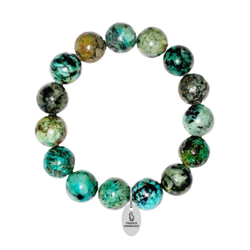 bracelet turquoise d'Afrique 12mm