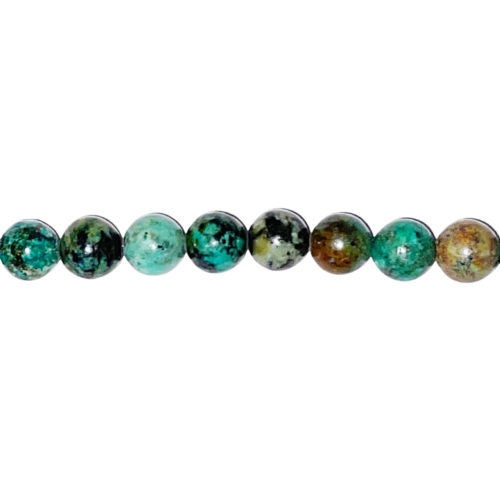 fil turquoise d'afrique pierres boules