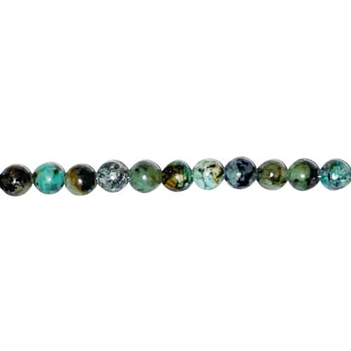 fil turquoise d'afrique pierres boules
