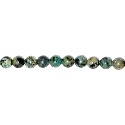 fil turquoise d'afrique pierres boules