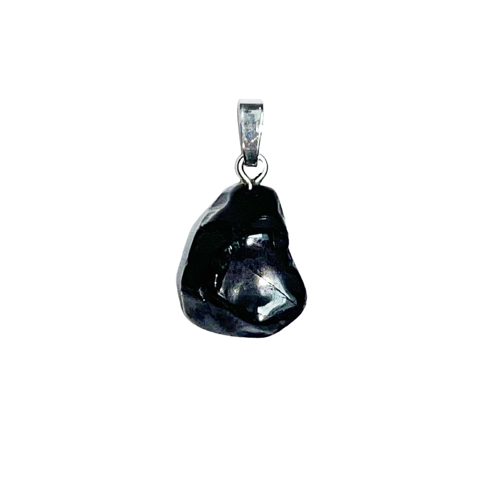 Pendentif Argent 925 - Spinelle noir pierre roulée – Image 2