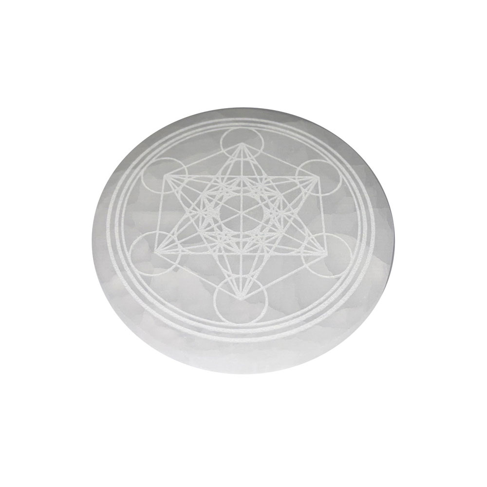 Plaque de rechargement Sélénite – Métatron – 10cm