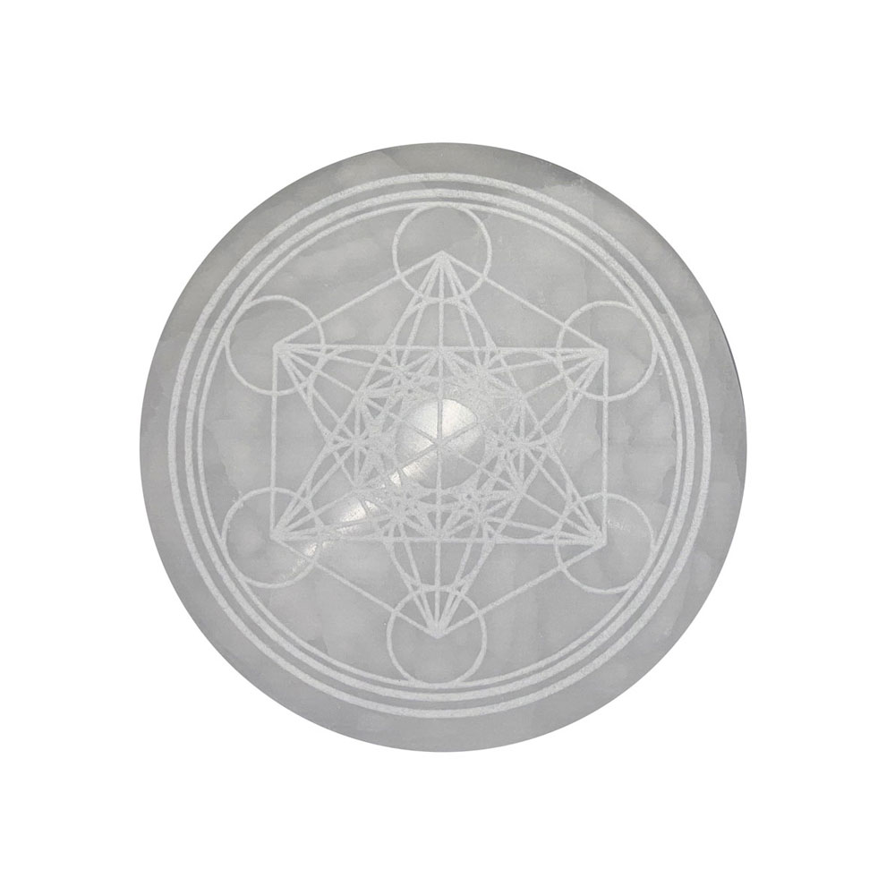 Plaque de rechargement Sélénite – Métatron – 10cm – Image 2