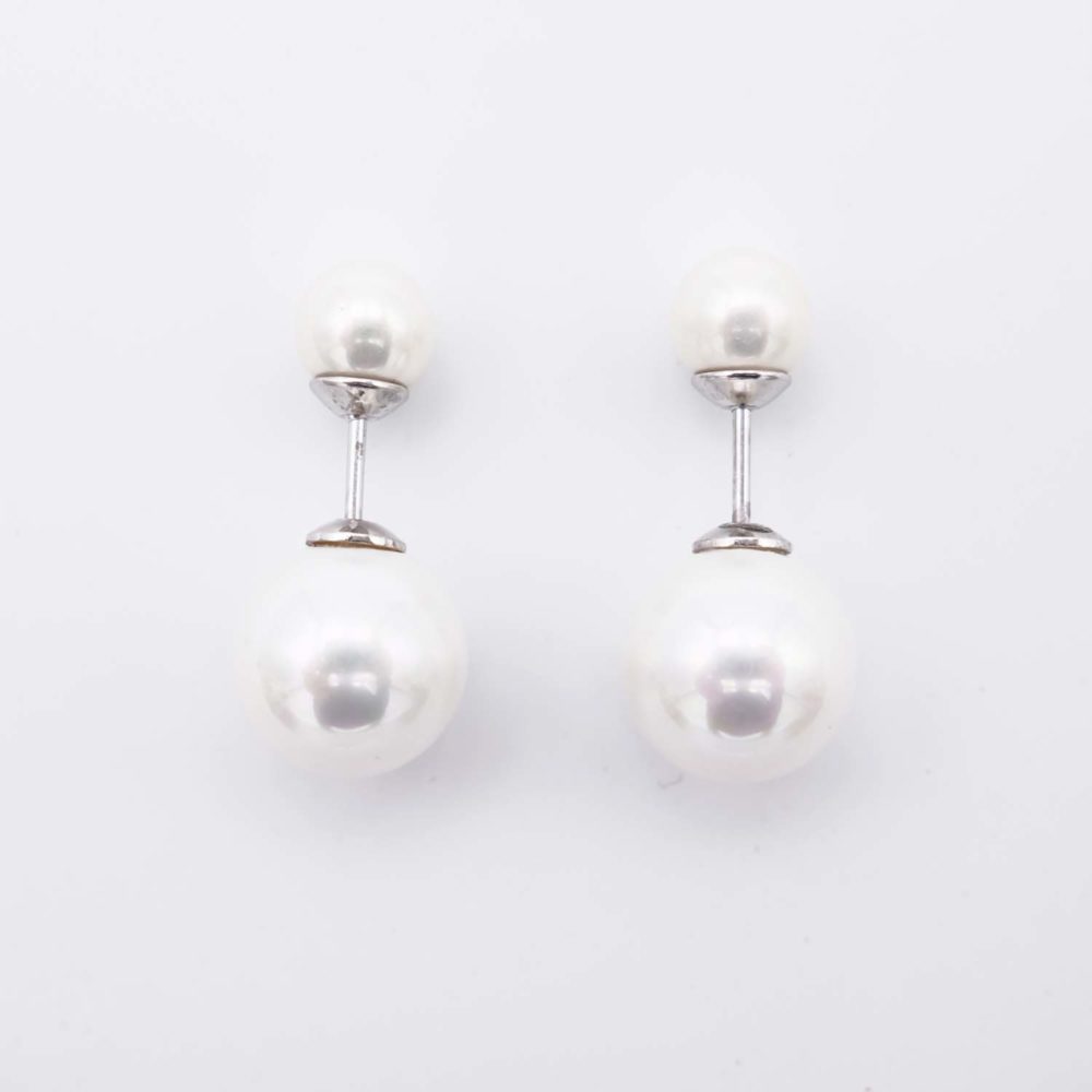 Boucles d'Oreilles en Perles de Majorque - 7 et 12 mm - Image 6
