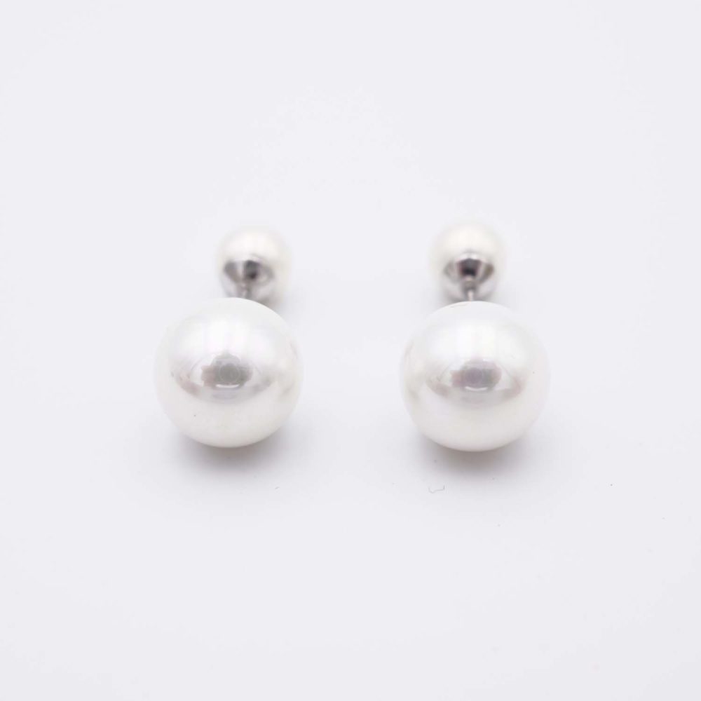 Boucles d'Oreilles en Perles de Majorque - 7 et 12 mm - Image 7