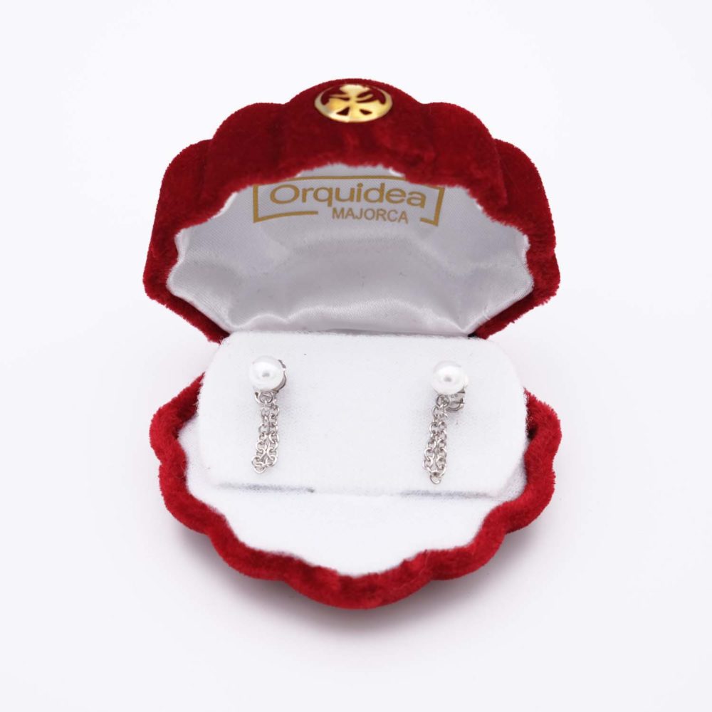 Boucles d'Oreilles en Perles de Majorque - 6 x 12 mm - Image 4
