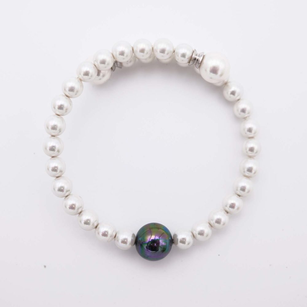 Bracelet en Perles de Majorque - 6 et 10 mm - Image 3