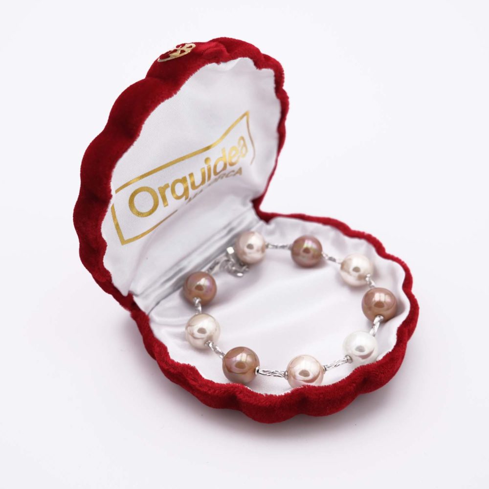 Bracelet en Perles de Majorque - 12 mm - Long. 20 cm - Image 5