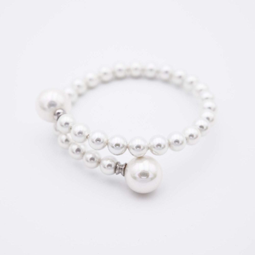 Bracelet en Perles de Majorque - 6 et 12 mm - Long. ajustable – Image 4