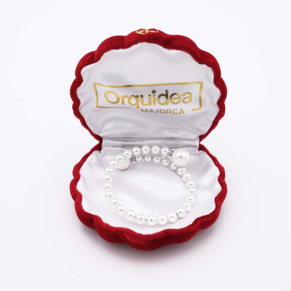 Bracelet en Perles de Majorque - 6 et 12 mm - Long. ajustable – Image 5
