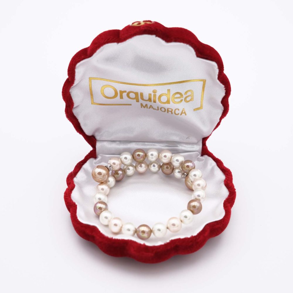 Bracelet en Perles de Majorque - 8 et 10 mm - Long. ajustable – Image 5