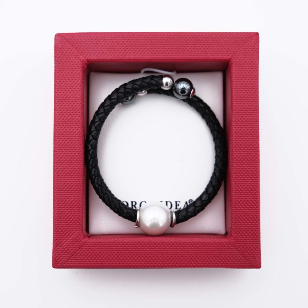 Bracelet en Perles de Majorque - 14 mm - Long. ajustable - Image 5