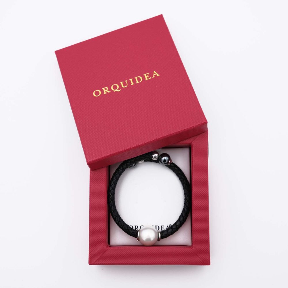 Bracelet en Perles de Majorque - 14 mm - Long. ajustable - Image 6
