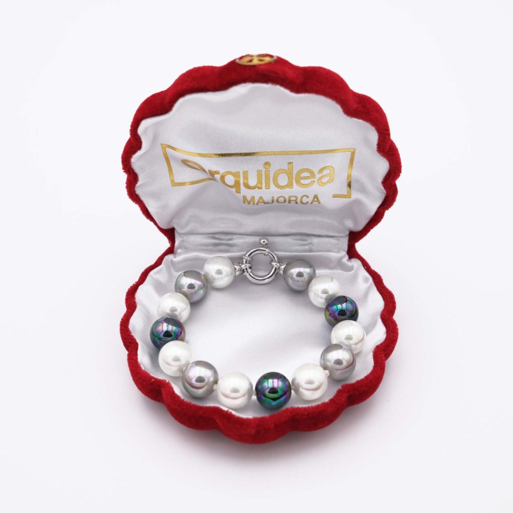 Bracelet en Perles de Majorque - 12 mm - Long. 20 cm - Image 4