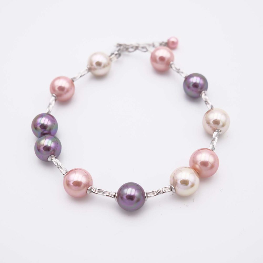 Bracelet en Perles de Majorque - 10 mm - Long. 20 à 24 cm - Image 2