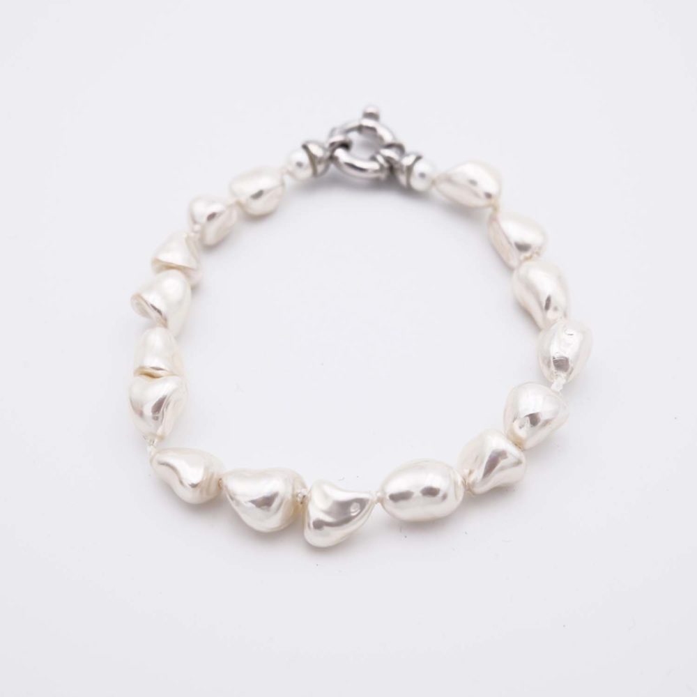 Bracelet en Perles de Majorque - Long. 19 cm - Image 3