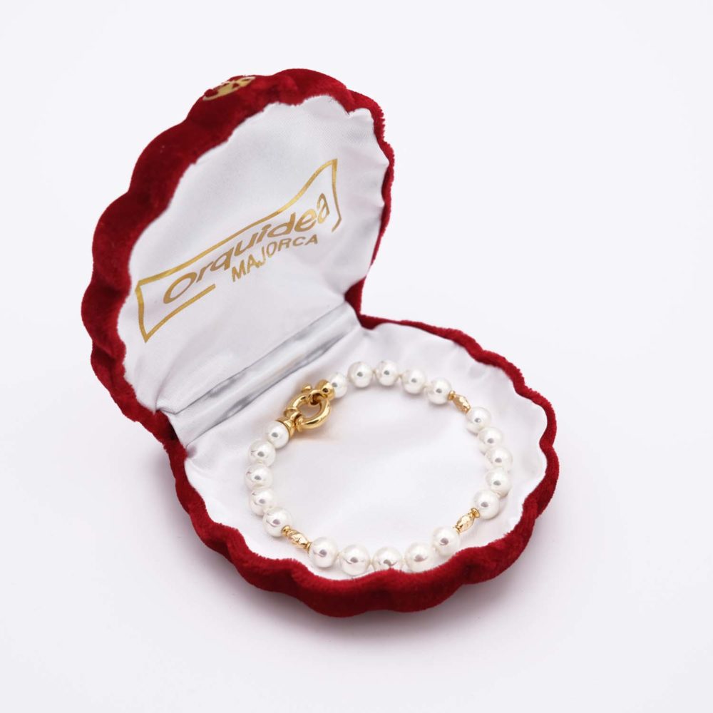 Bracelet en Perles de Majorque - 7 mm - Long. 20 cm - Image 5